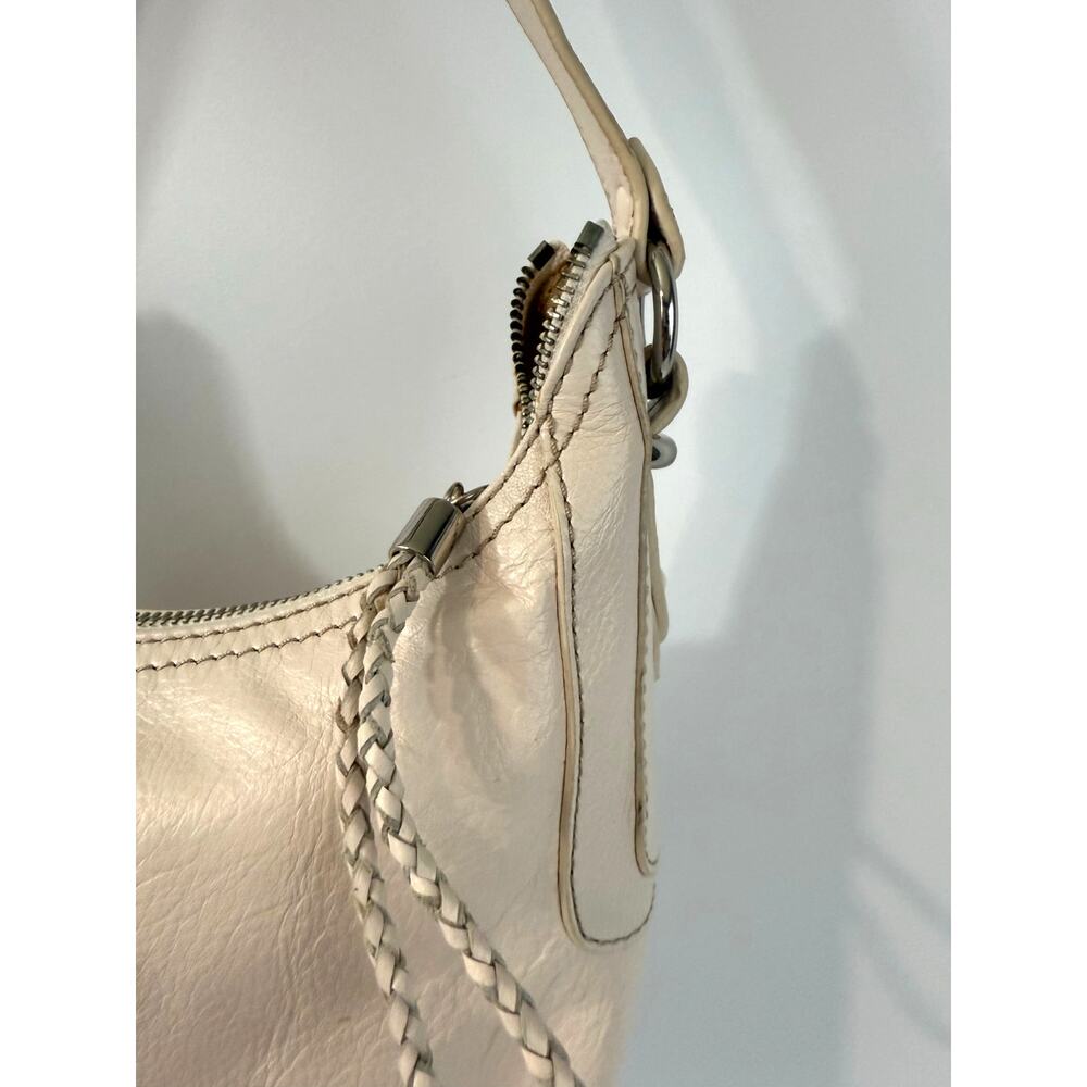 The Sak Mariposa Leather Hobo Shoulder Purse Neutral Chic Boho Bag Zipper - Picture 5 of 10